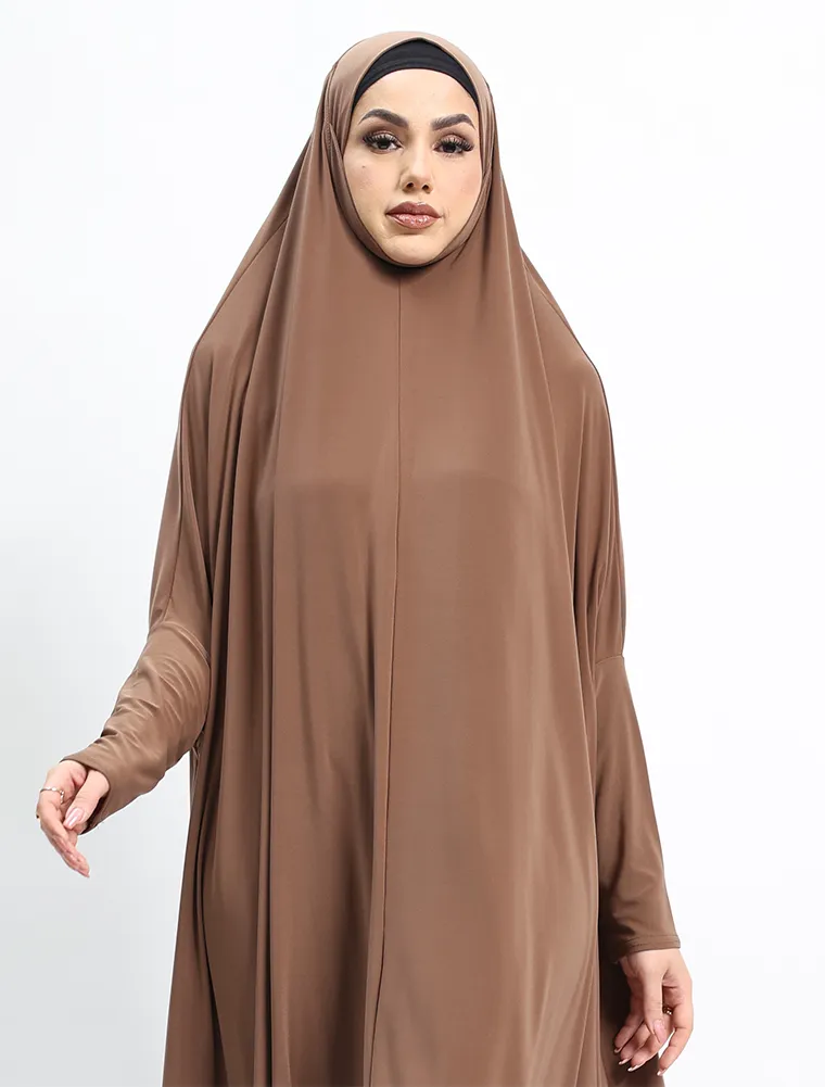 Mocha Jersey Jilbab